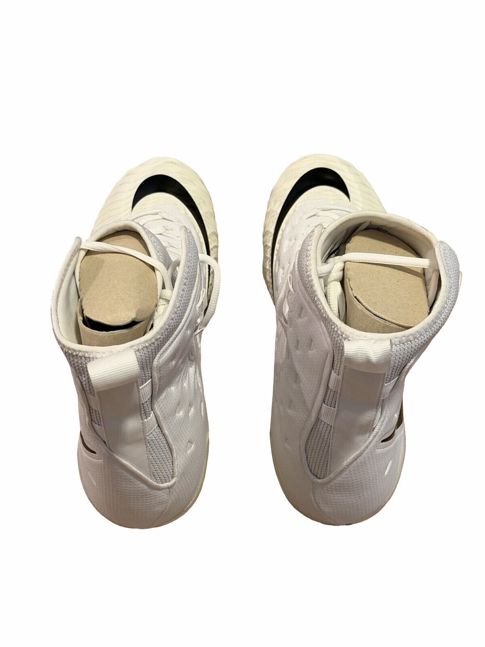 Size 14 Nike Force Savage Elite TD White Football Cleats 918345-101 - Picture 4 of 6